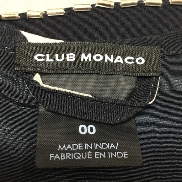 Club Monaco Silk Striped Tank Dress with Sequin Detail Size Extra Small - Picture 8 of 11